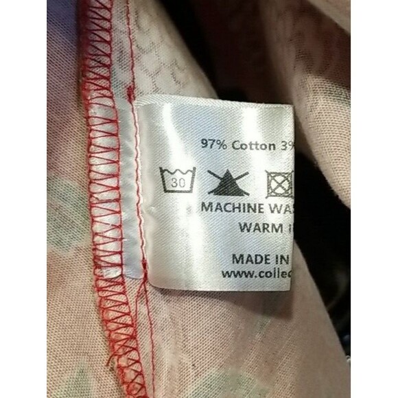 Collectif Vintage London Dress US M(8) UK 12 Fit & Flare Red Floral          T29 - Picture 6 of 8